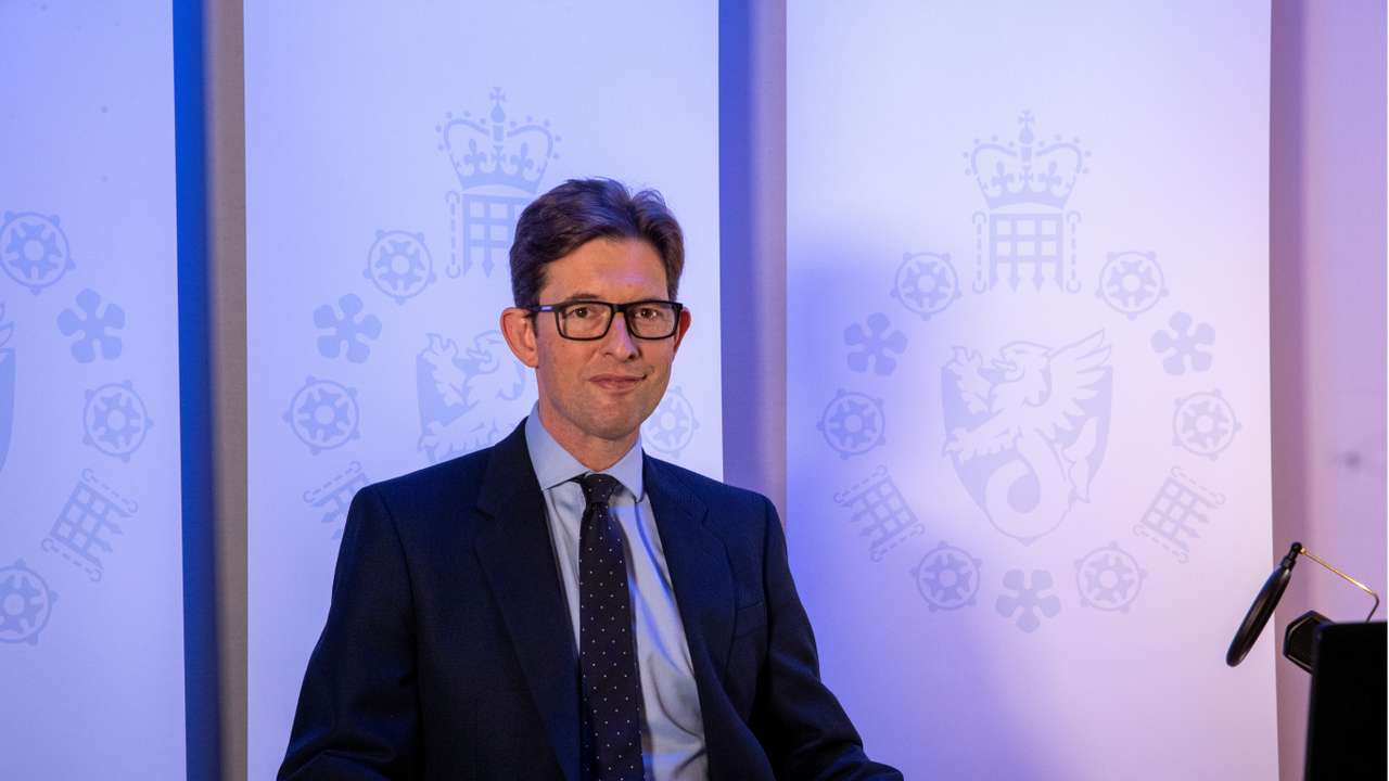 MI5 Director General Ken McCallum is photographed in London