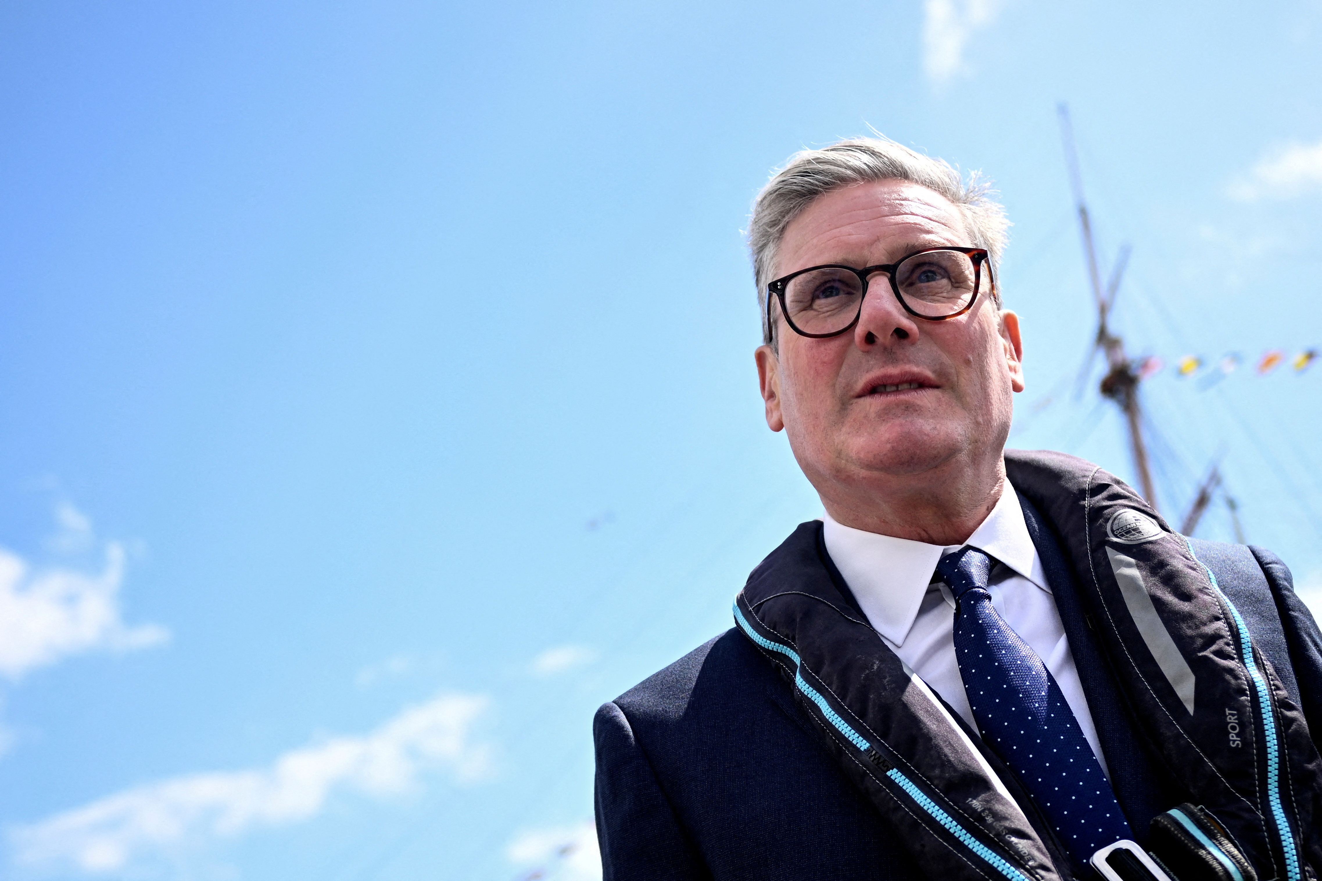 FILE PHOTO: British opposition Labour Party leader Keir Starmer visits Portsmouth