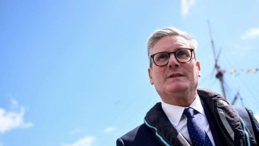 FILE PHOTO: British opposition Labour Party leader Keir Starmer visits Portsmouth