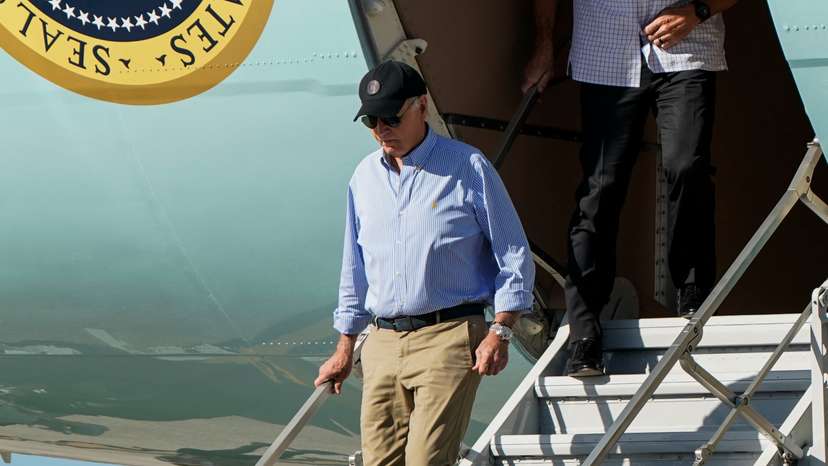 U.S. President Joe Biden visits storm-damaged areas, in Florida