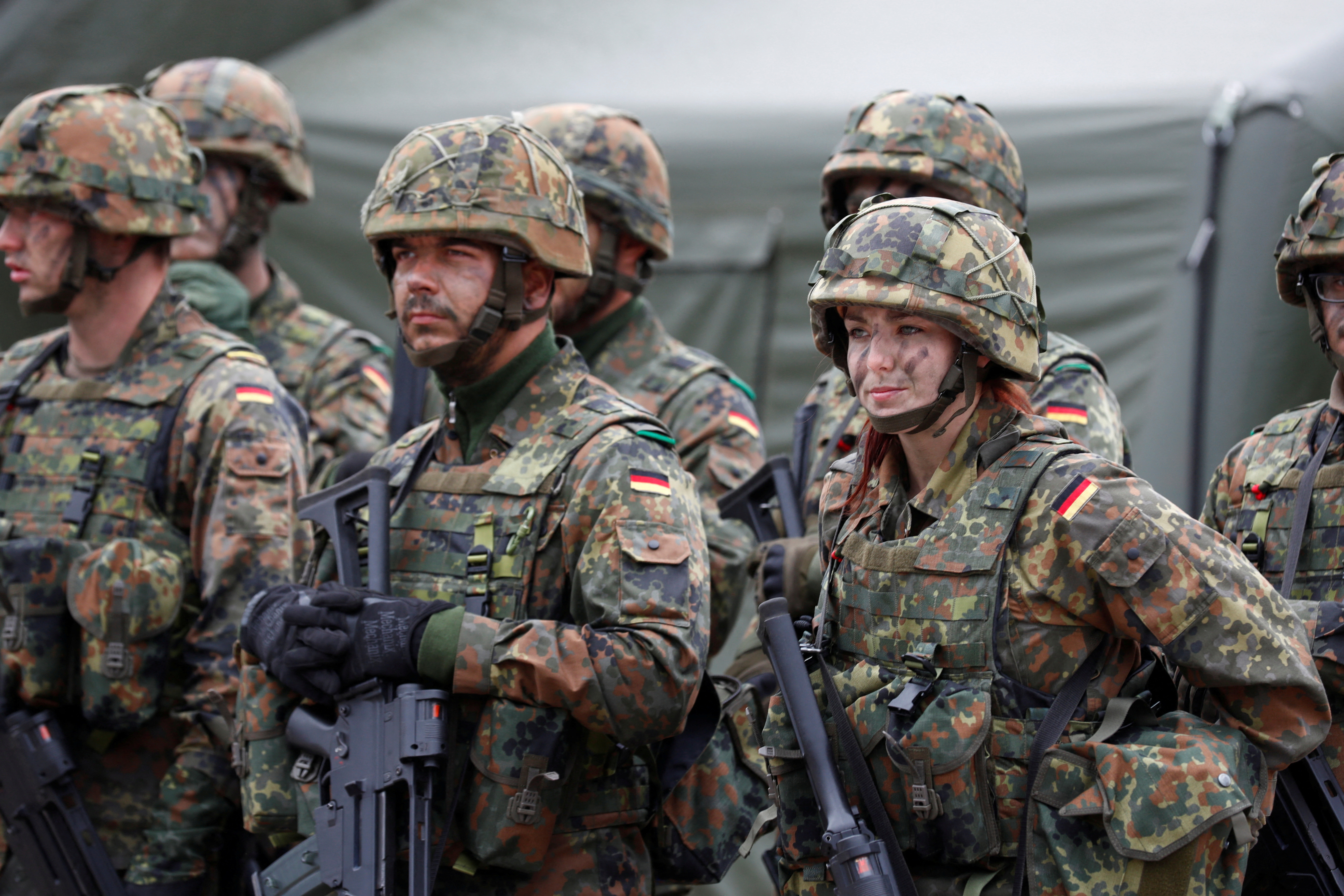 FILE PHOTO: German troops in Rukla