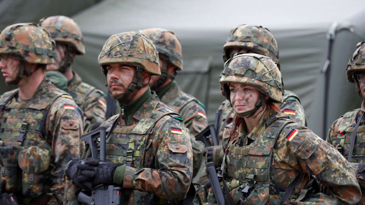 FILE PHOTO: German troops in Rukla