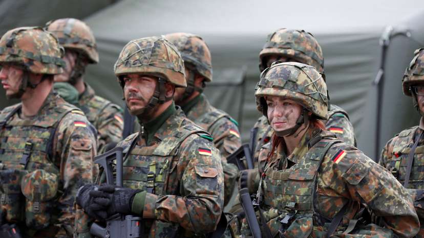 FILE PHOTO: German troops in Rukla
