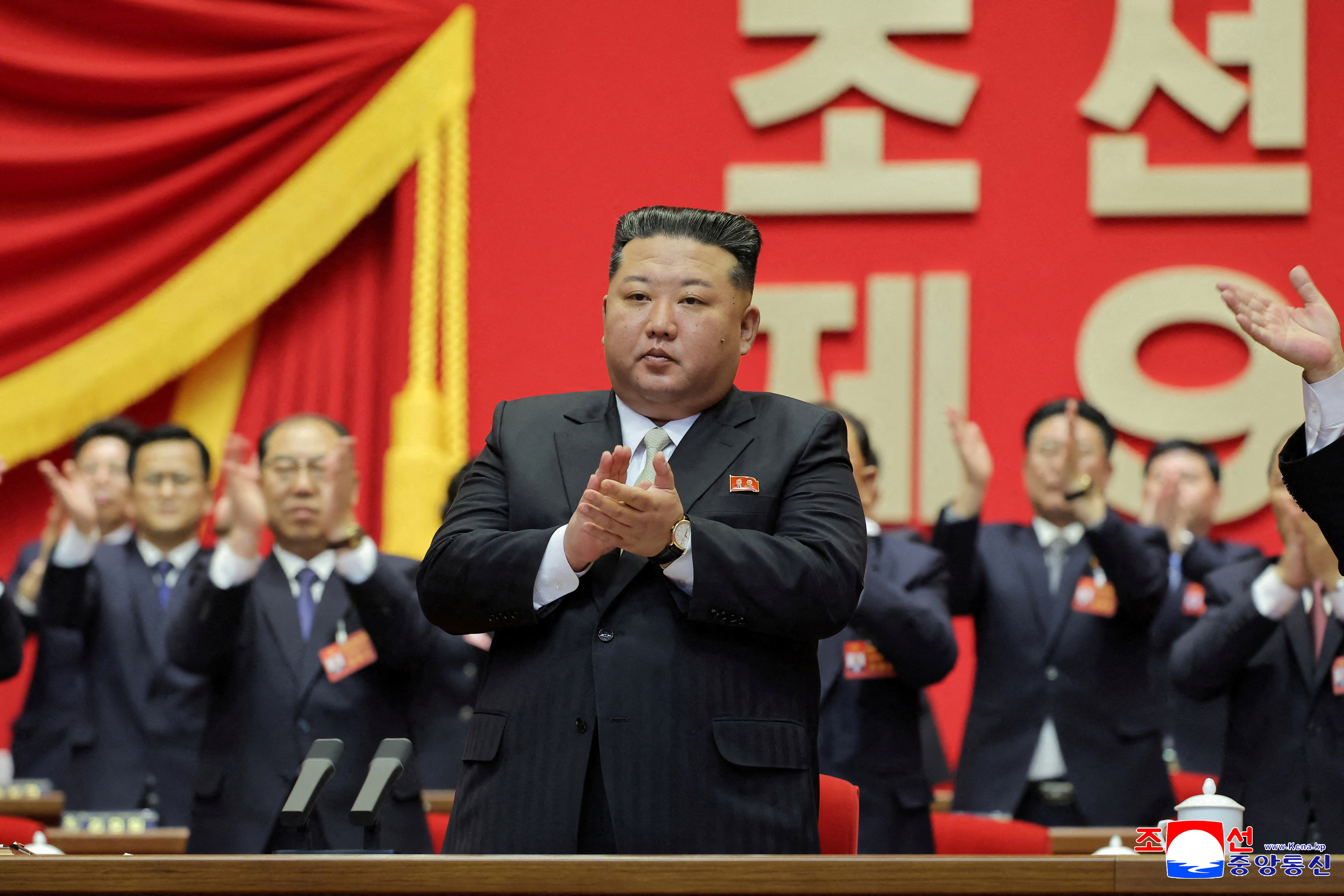 North Korea ruling Workers' Party re-elects Kim Jong Un as general secretary, KCNA says