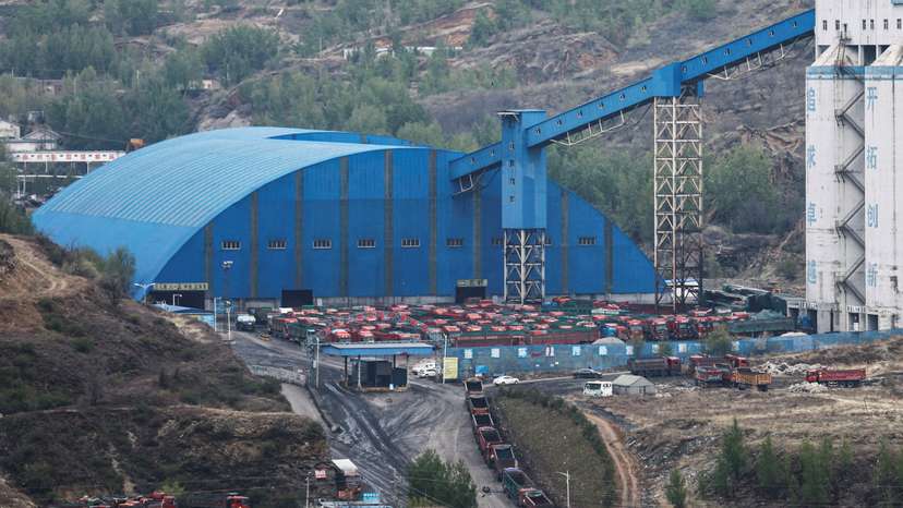 FILE PHOTO: General view of a coal mine in Yulin city, Shaanxi province, China