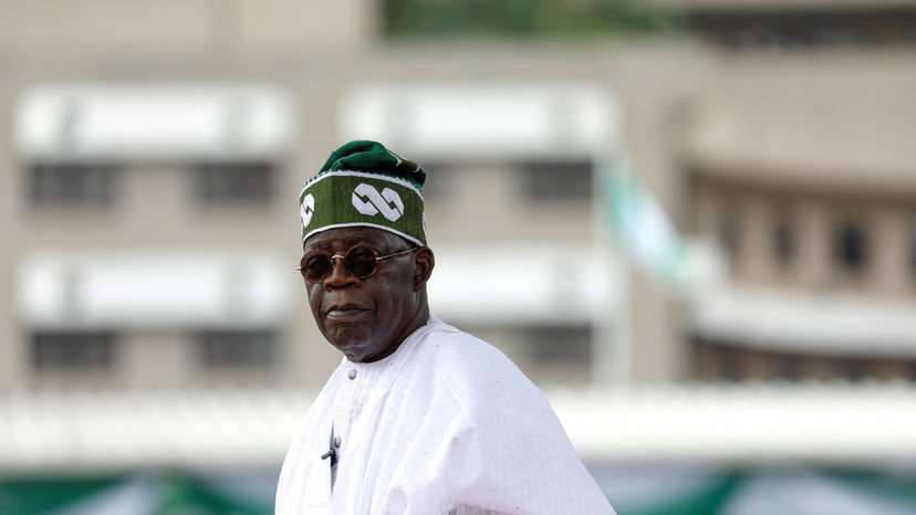 FILE PHOTO: Nigeria's President Bola Tinubu looks on after his swearing-in ceremony in Abuja