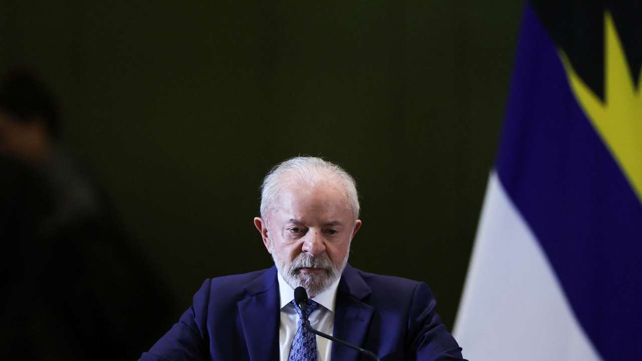 Brazil's President Luiz Inacio Lula da Silva, speaks during the opening of the 39th Regional Conference of the Food and Agriculture Organization of the United Nations (FAO) for Latin America and the Caribbean at the Itamaraty Palace in Brasilia