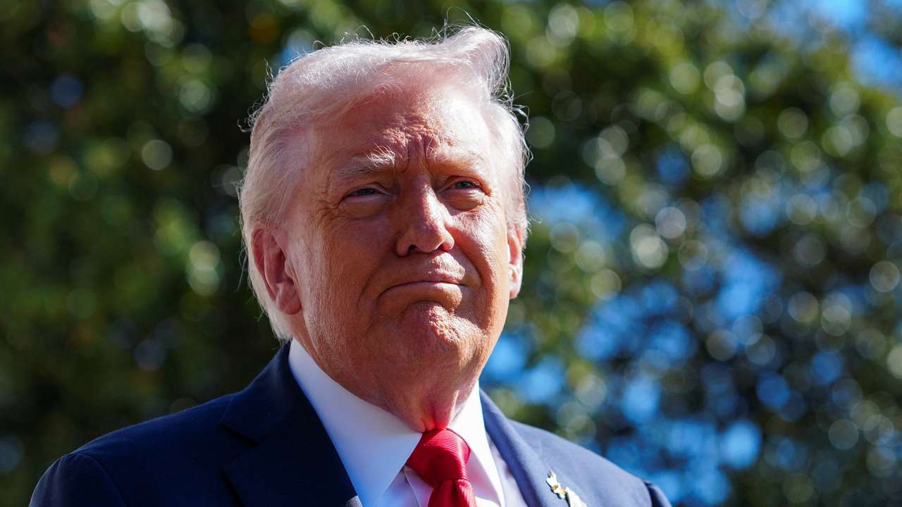 U.S. President Donald Trump departs the White House en route to Norfolk, Virginia