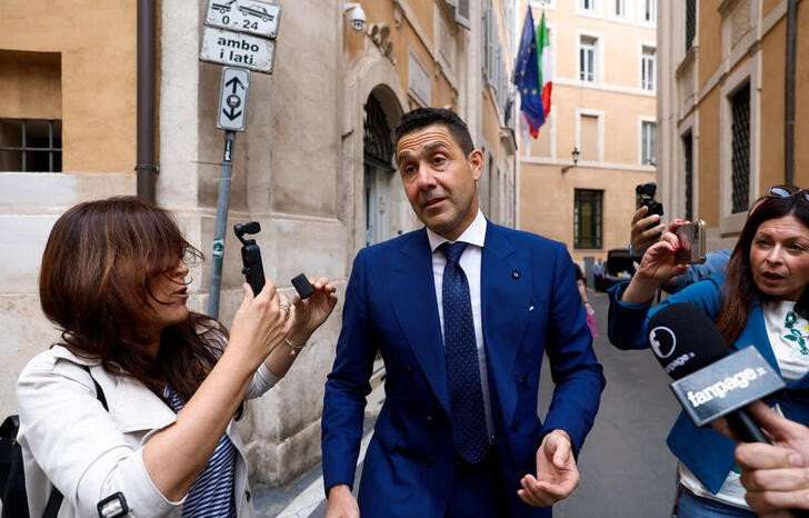 FILE PHOTO: League party leader Matteo Salvini presents his latest book, in Rome