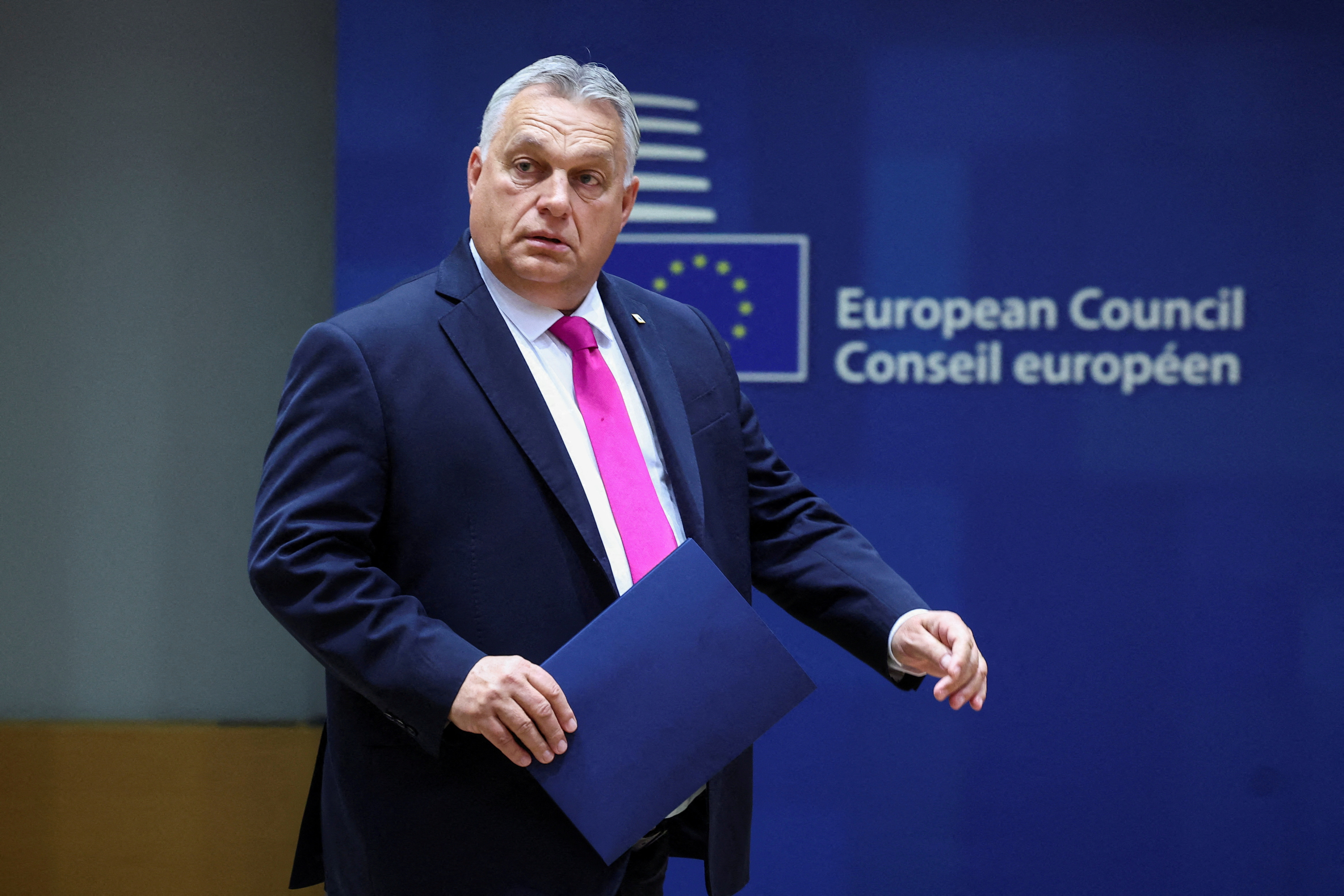 FILE PHOTO: EU leaders attend a summit in Brussels