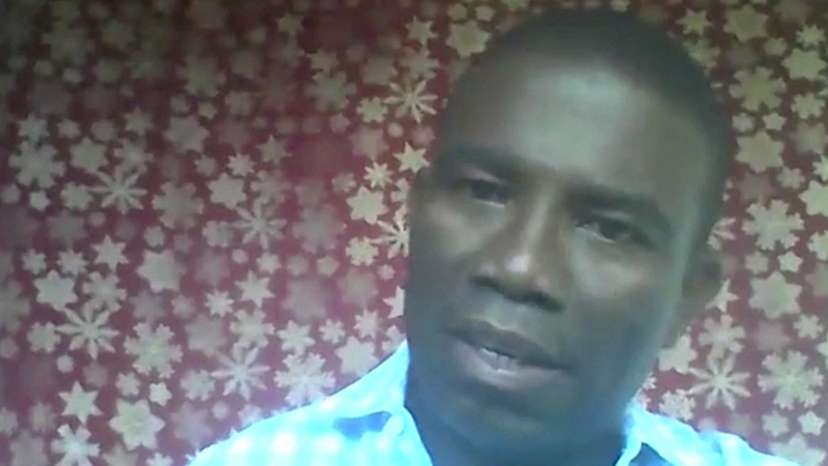 Haitian politician Guy Philippe speaks during an interview with Reuters over Zoom from Haiti