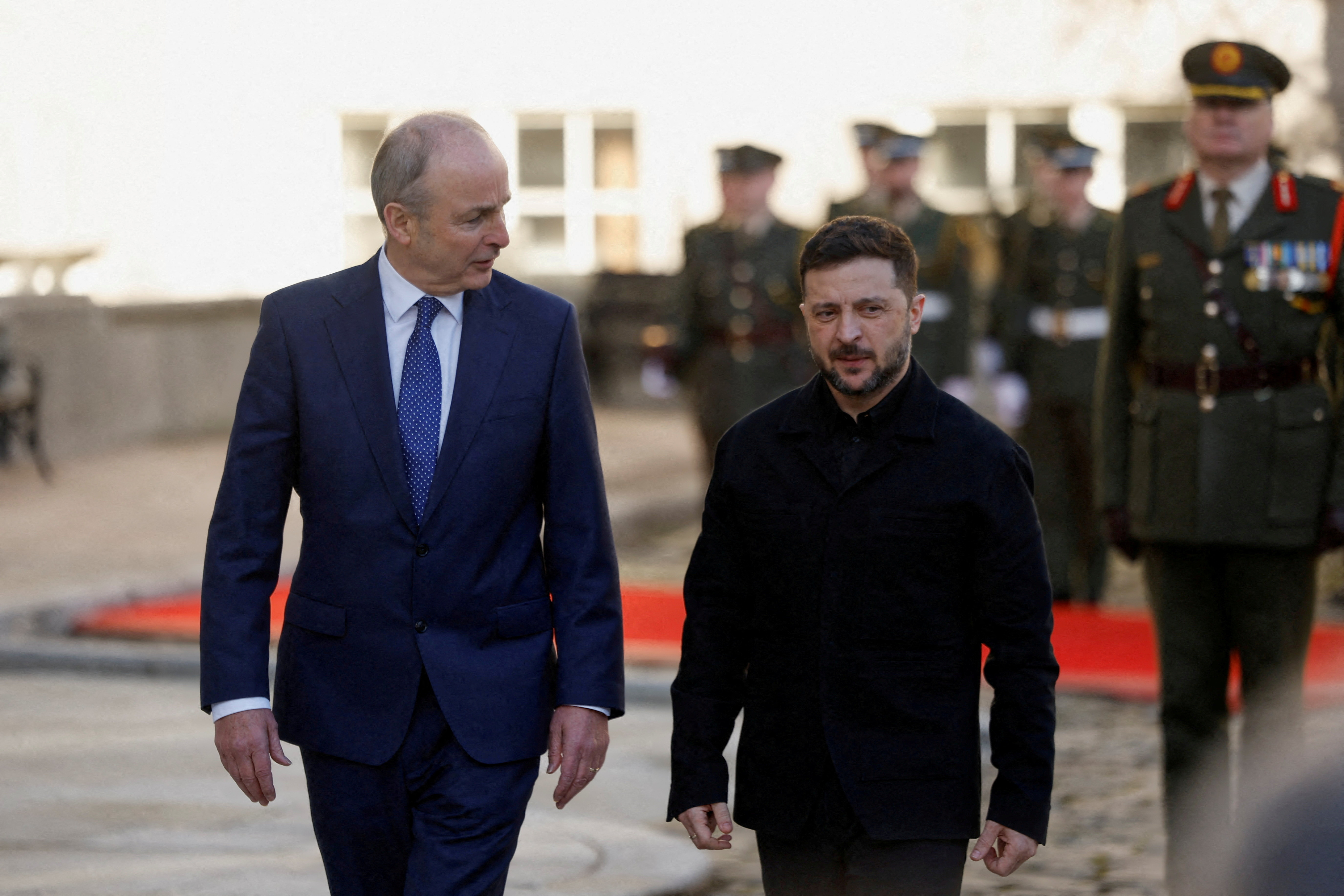 FILE PHOTO: Ukrainian President Volodymyr Zelenskiy visits Ireland