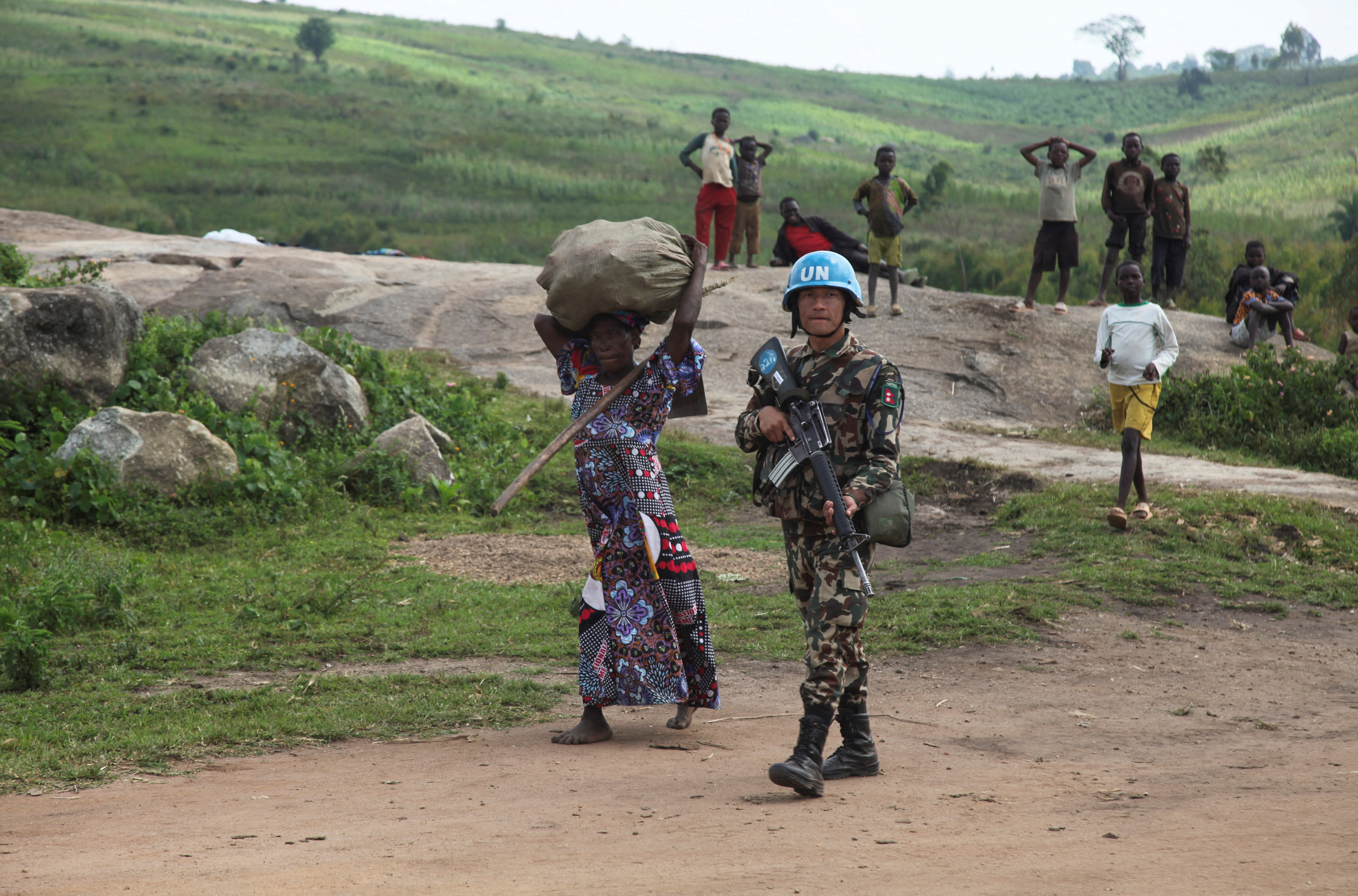 UN peacekeepers guard Congo harvests as mission's future uncertain in Ituri