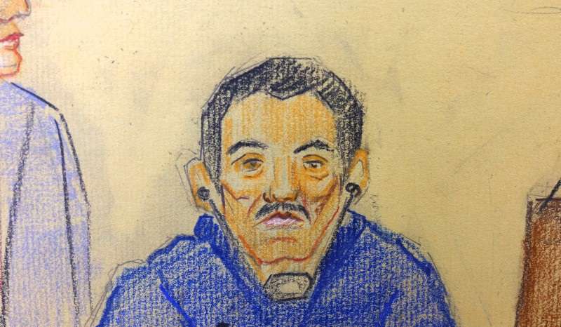 Alleged Mexican drug kingpin and co-founder of Mexico's Sinaloa drug cartel Ismael "El Mayo" Zambada appears in court, in El Paso