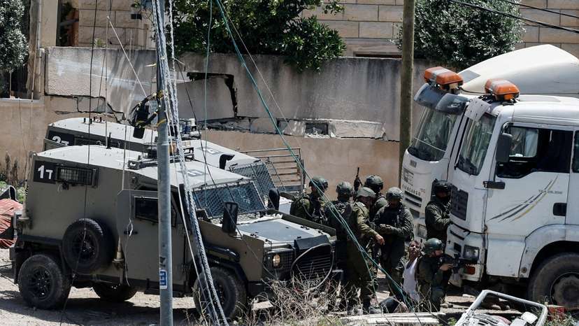 FILE PHOTO: Israeli raid in Deir al-Ghusun
