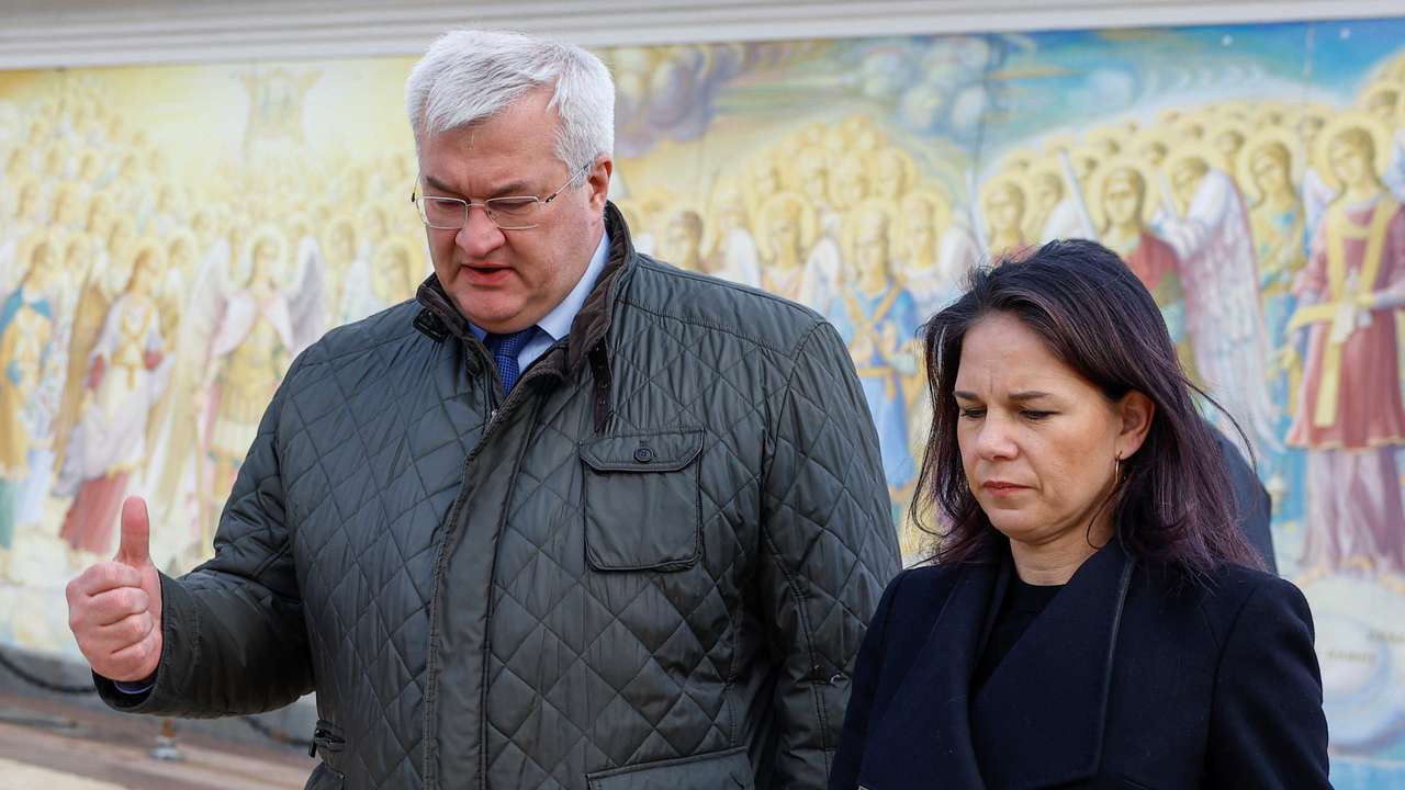 German FM Baerbock visits Kyiv
