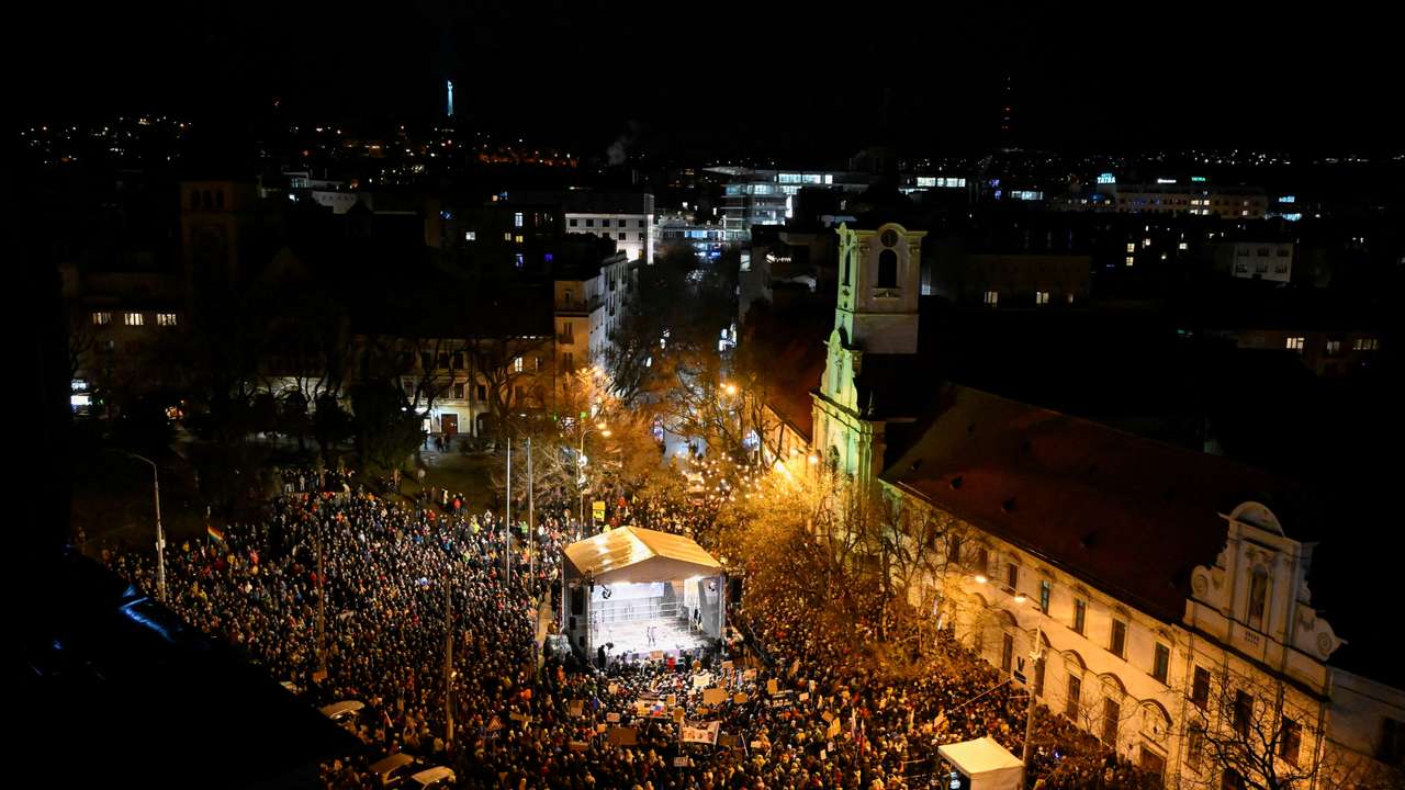Protest against the government's proposal to cancel a branch of prosecution, in Bratislava