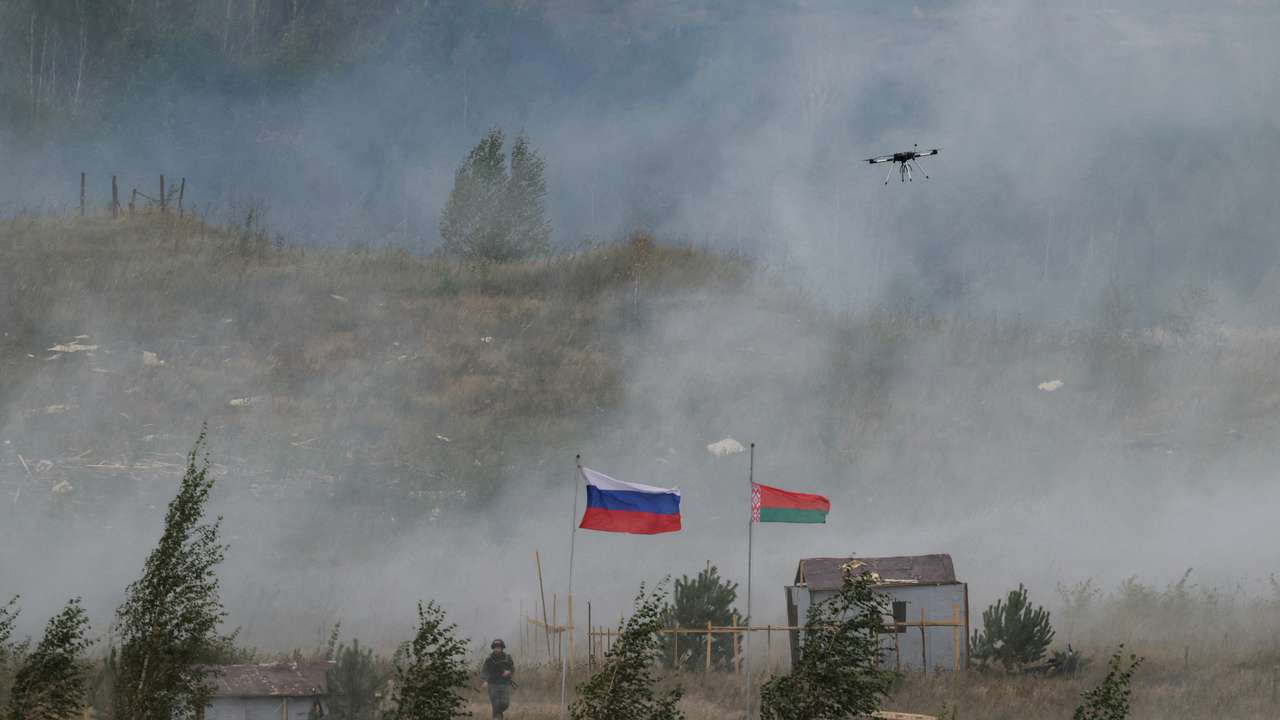 Joint Russia-Belarus "Zapad-2025" military drills near Borisov
