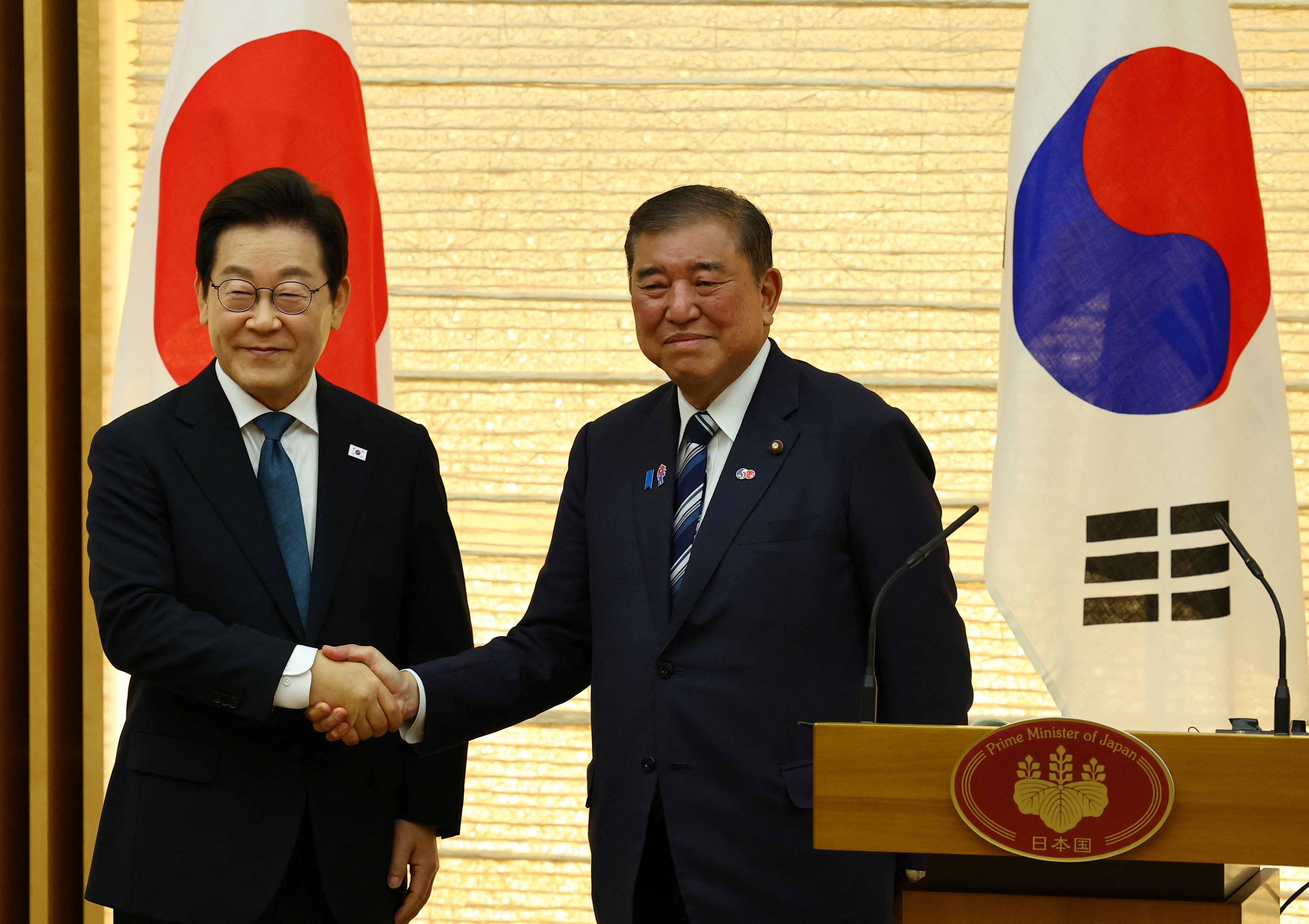 South Korea's President Lee Jae Myung meets Japan's Prime Minister Shigeru Ishiba in Tokyo