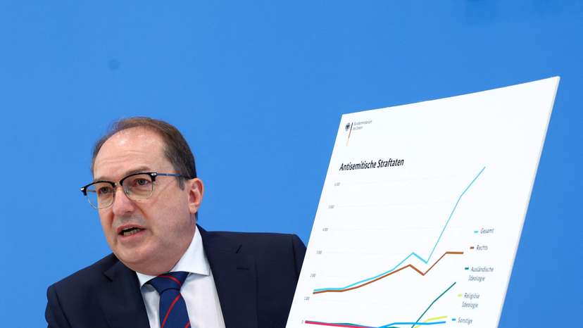 Press conference on figures for politically motivated crime in the country, in Berlin