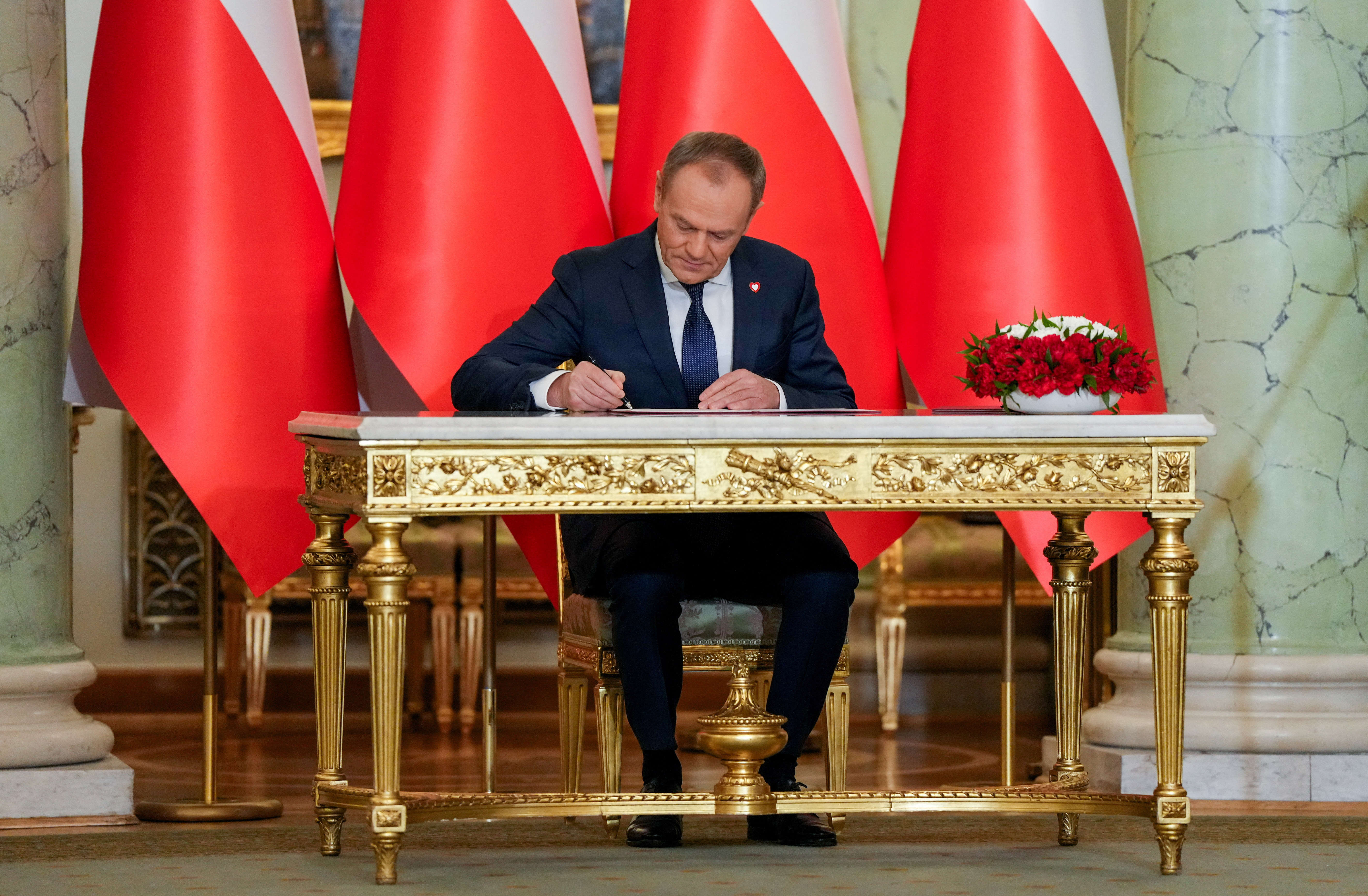 Swearing in of the new Polish cabinet, in Warsaw
