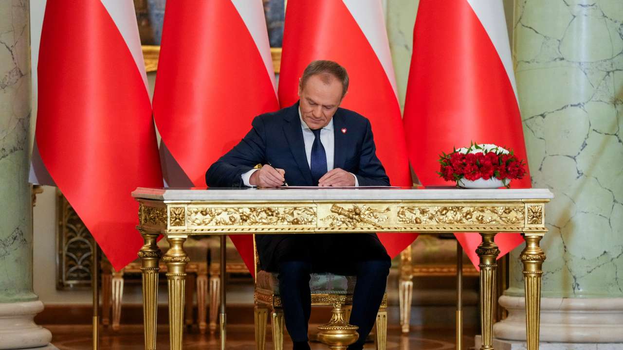 Swearing in of the new Polish cabinet, in Warsaw
