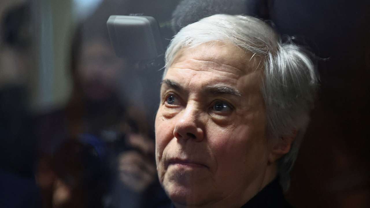 FILE PHOTO: Doctor Nadezhda Buyanova accused of discrediting Russian army appears in Moscow court