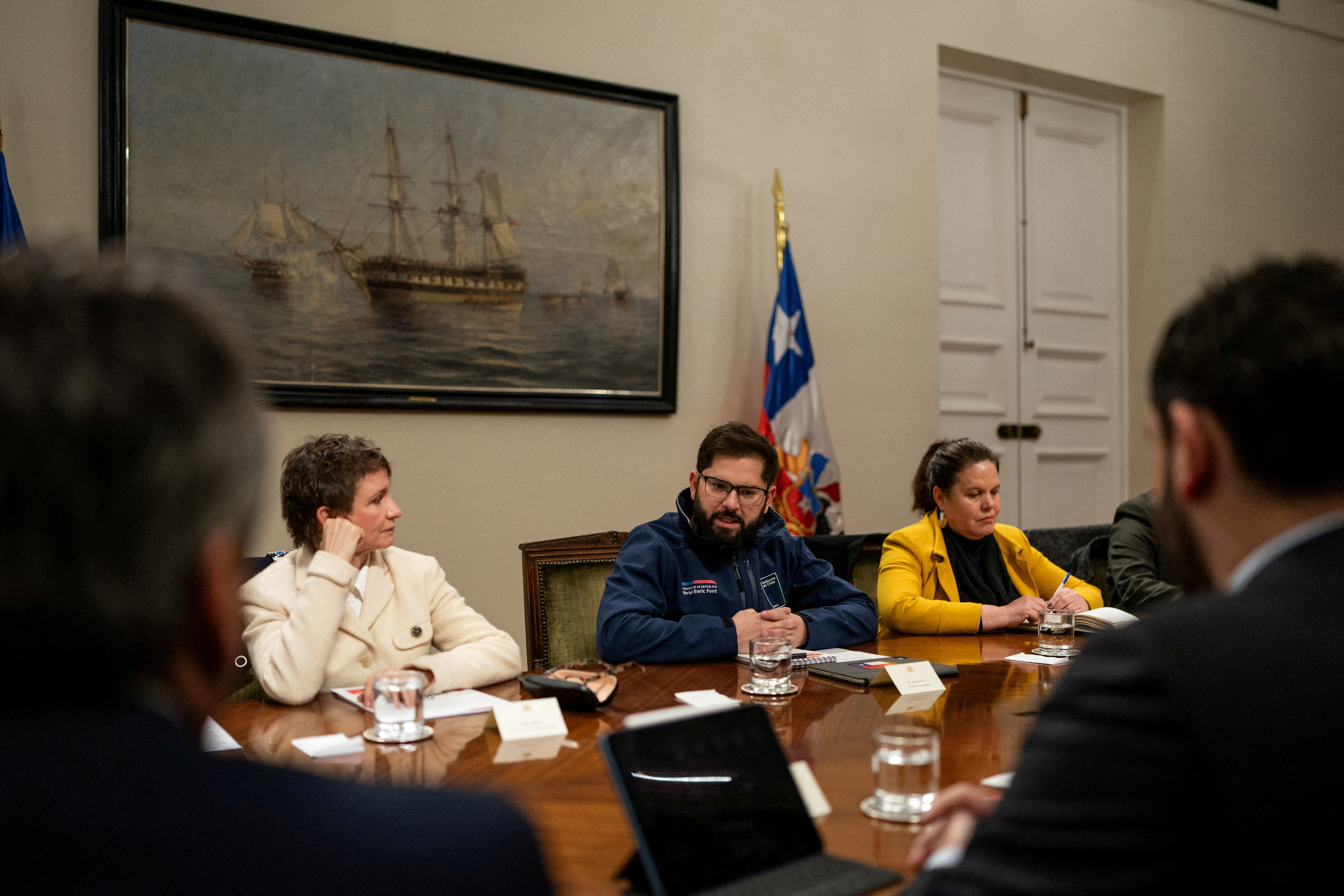 Chile’s President Gabriel Boric leads Pro Security Cabinet, in Santiago