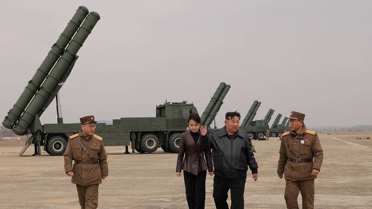 North Korean leader Kim oversees test-launch of multiple rocket launchers