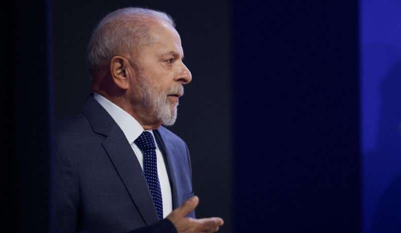 Brazil's President Luiz Inacio Lula da Silva arrives at the national technology conference in Brasilia