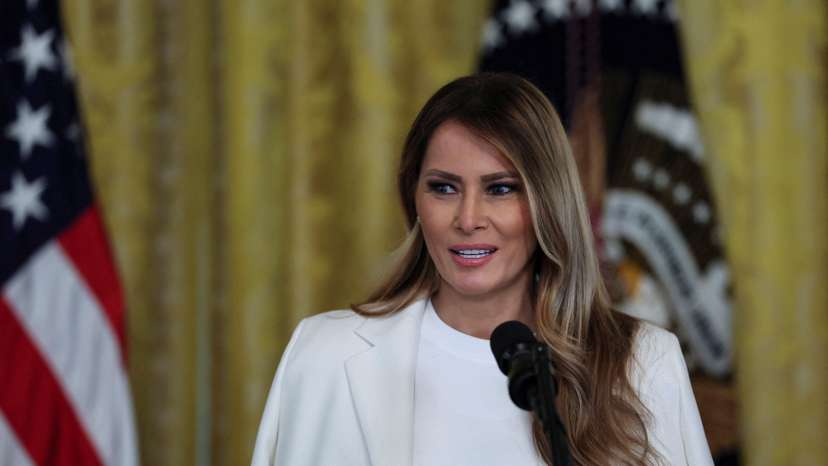 U.S. President Trump attends a celebration of U.S. military mothers at the White House in Washington