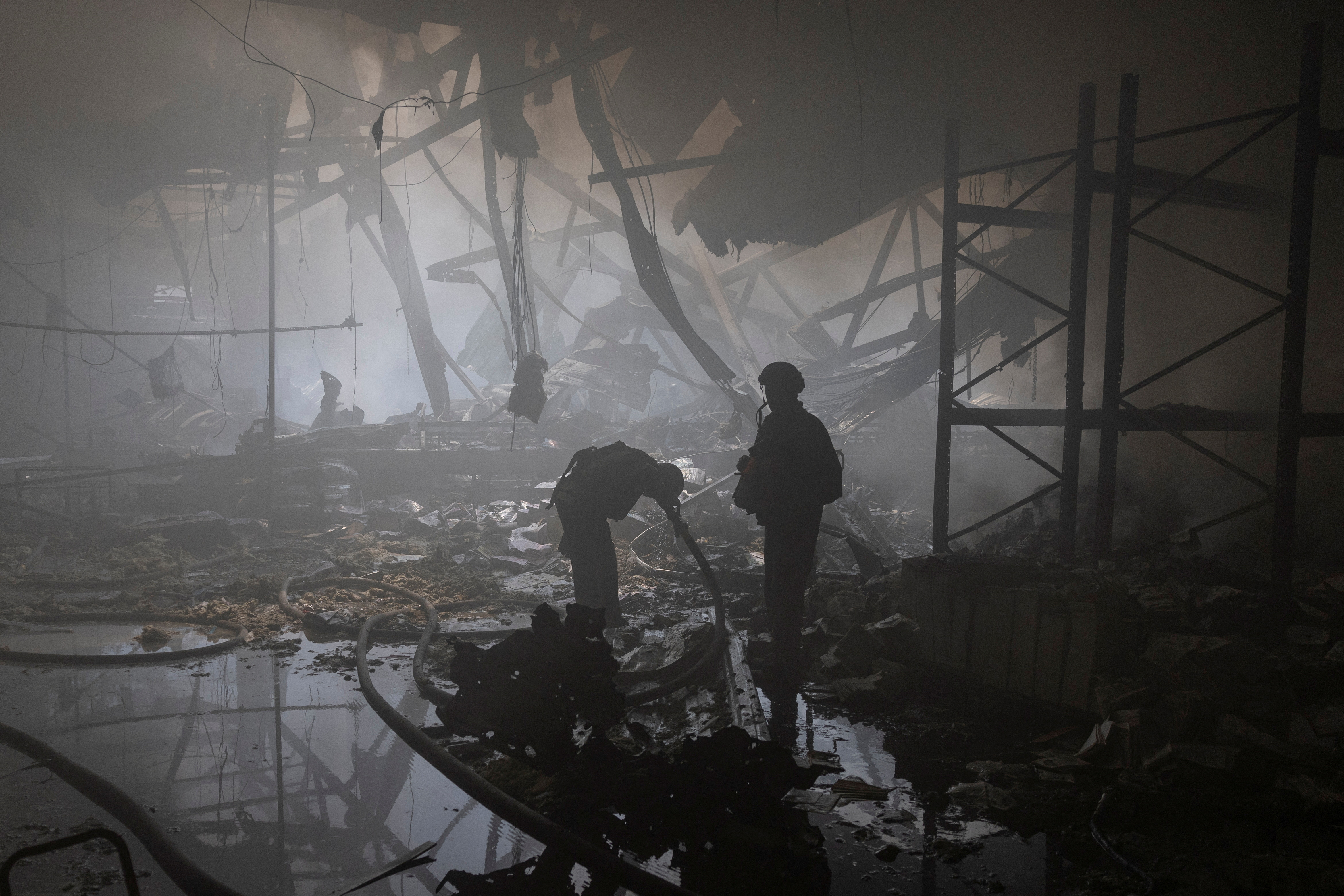 Aftermath of a Russia missile attack in Kharkiv