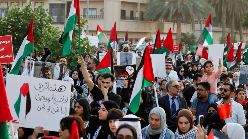 FILE PHOTO: Protest in Bahrain in support of Palestinians