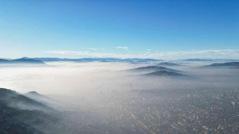 Dangerous levels of air pollution in Sarajevo