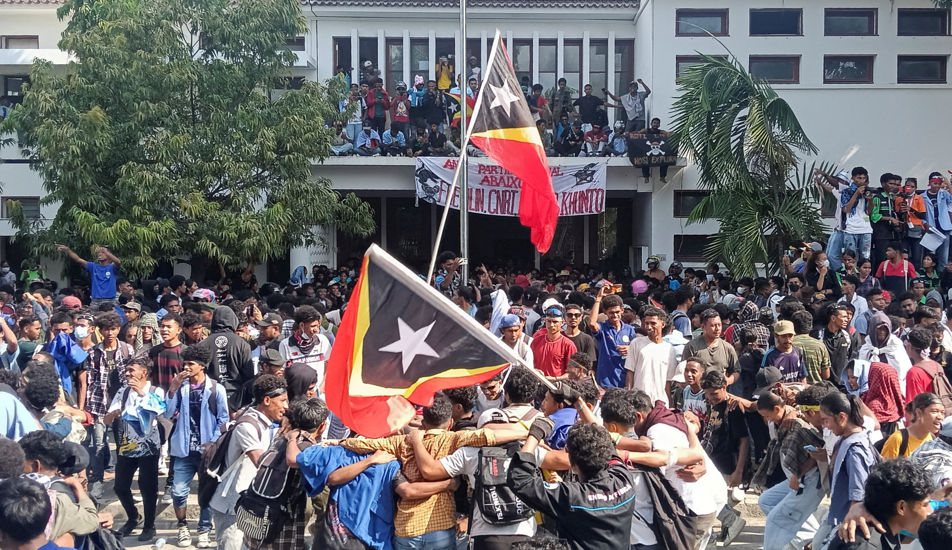 Protest in Dili, East Timor