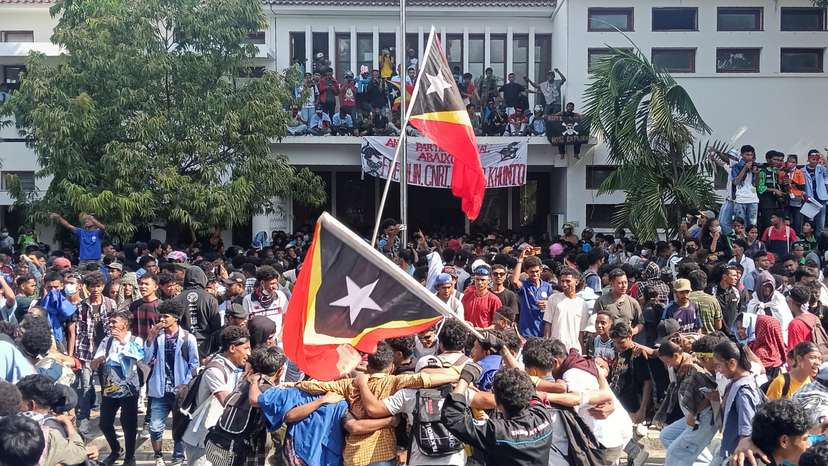 Protest in Dili, East Timor