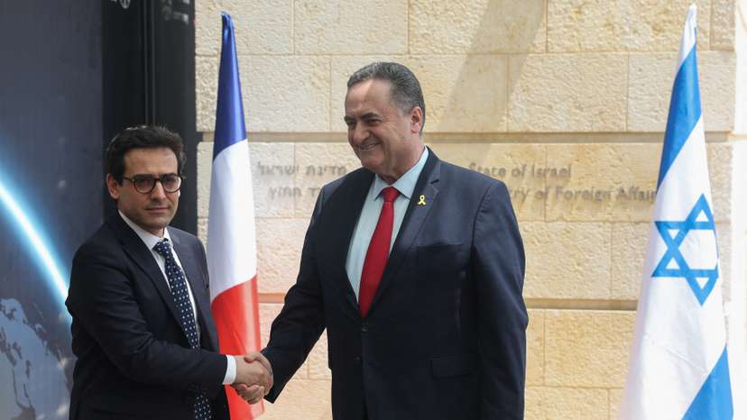 French FM Sejourne meets his Israeli counterpart Israel Katz, in Jerusalem