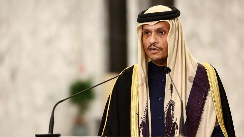 FILE PHOTO: Qatari PM and Foreign Minister Al Thani visits Lebanon