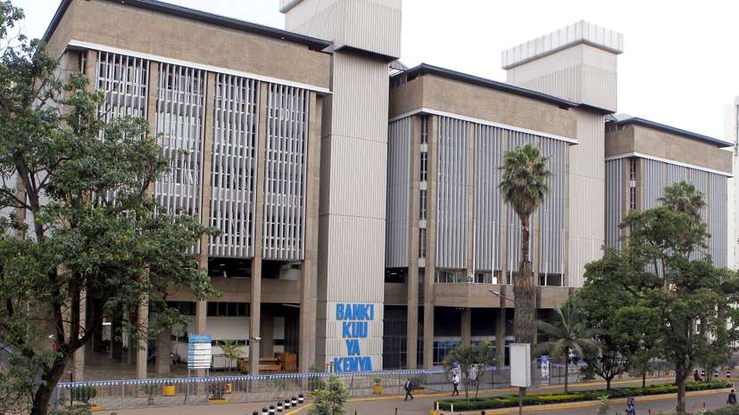 FILE PHOTO: A general view shows the Central Bank of Kenya headquarters building along Haile Selassie Avenue in Nairobi
