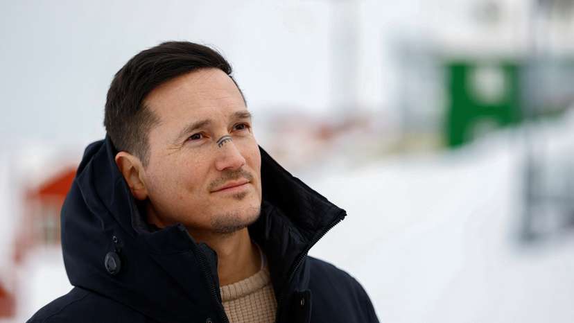 Candidate Juno Berthelsen for Naleraq party in Nuuk