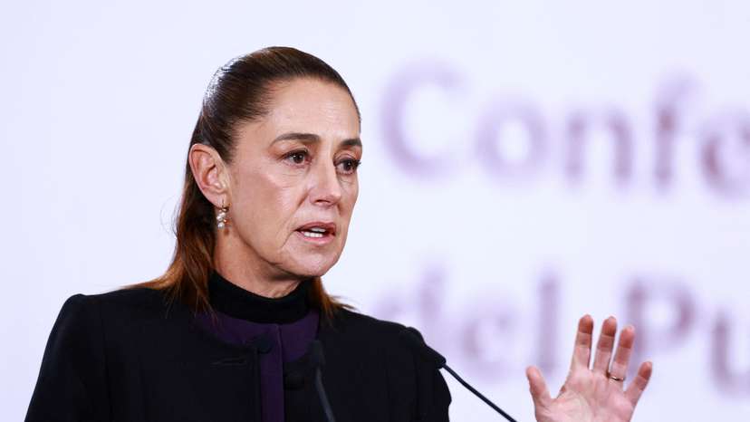 Mexico's President Sheinbaum holds a press conference about the wave of violence in Mexico