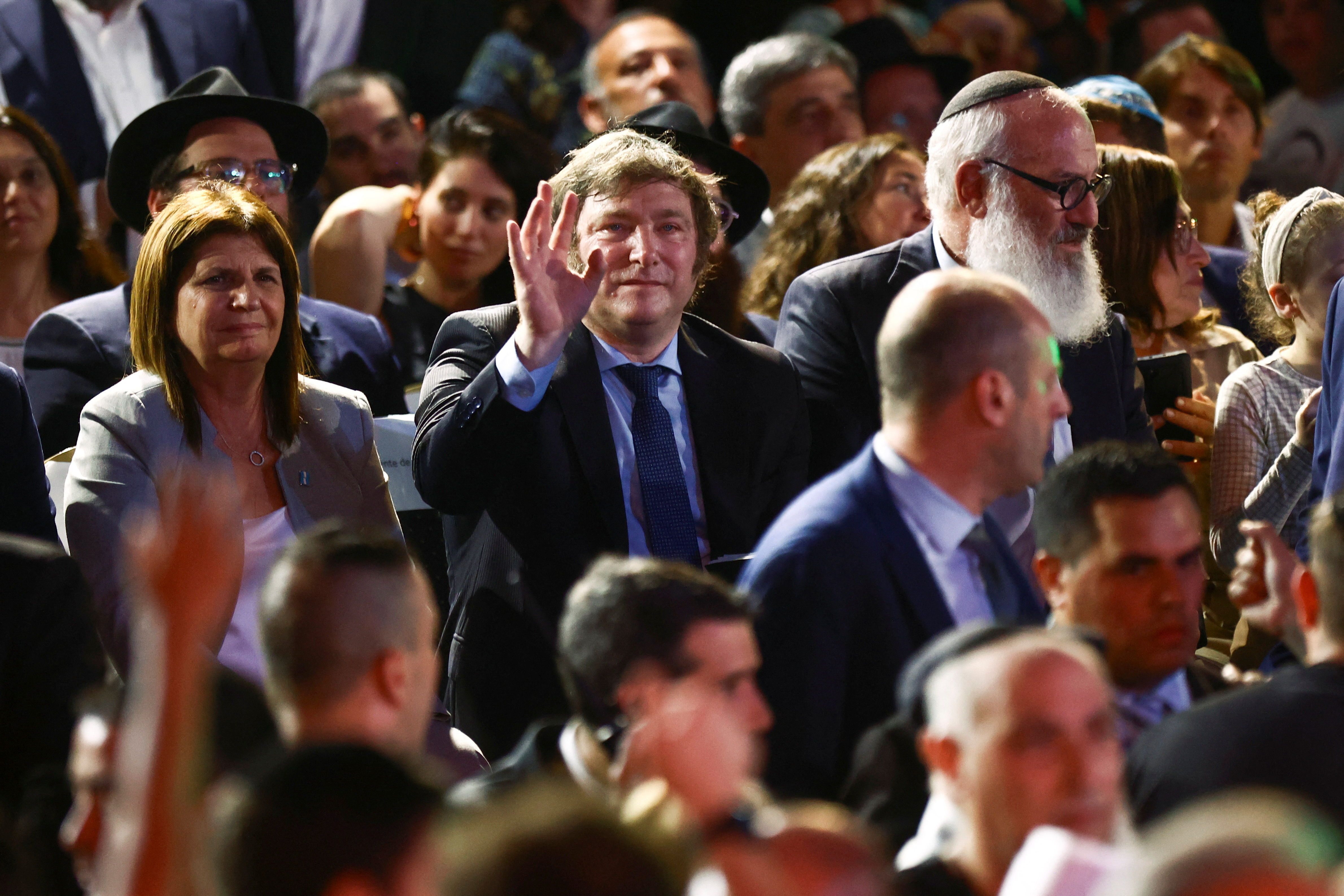 Argentina's President Javier Milei celebrates Hanukkah, in Buenos Aires