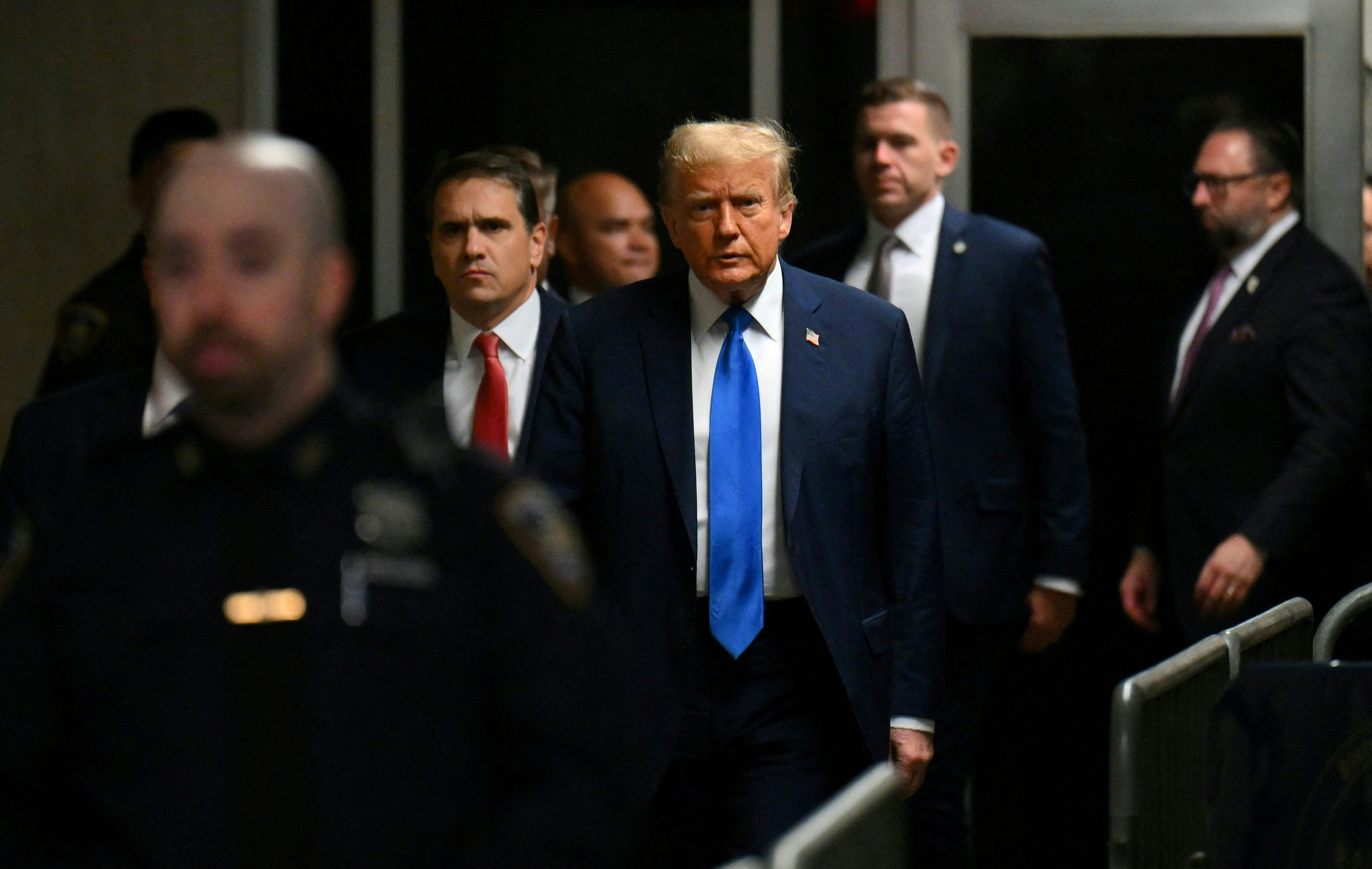 Former U.S. President Trump's criminal trial on charges of falsifying business records continues in New York