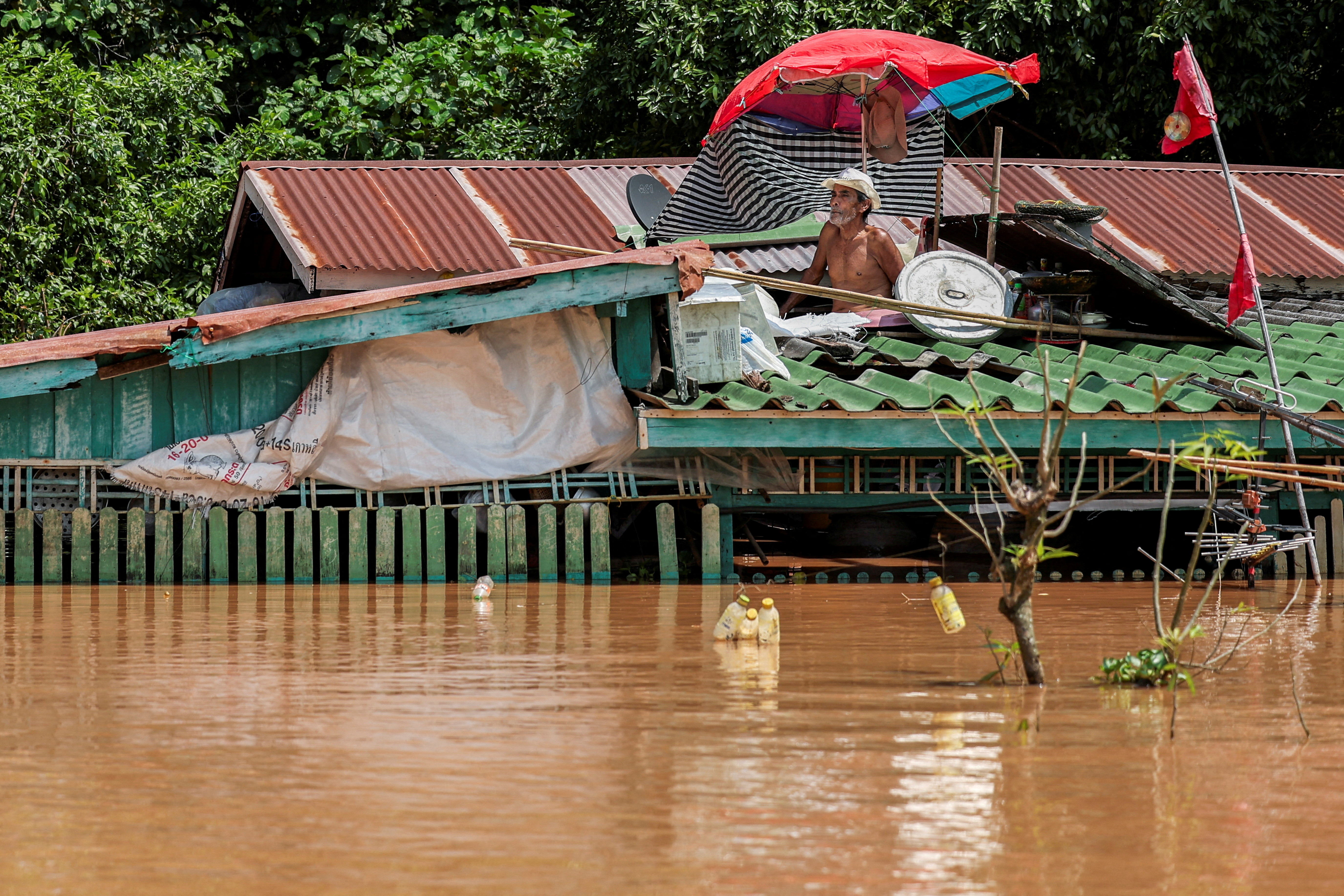FILE PHOTO: Flooding caused by heavy rainfall and overflowing rivers in Ayutthaya