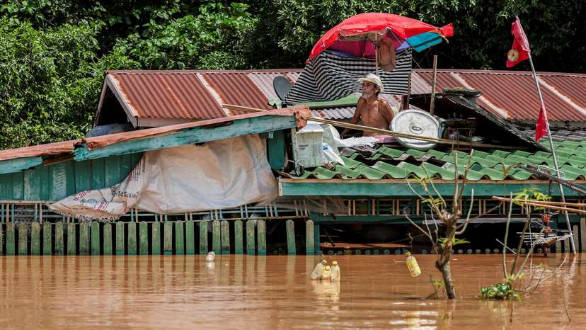 FILE PHOTO: Flooding caused by heavy rainfall and overflowing rivers in Ayutthaya