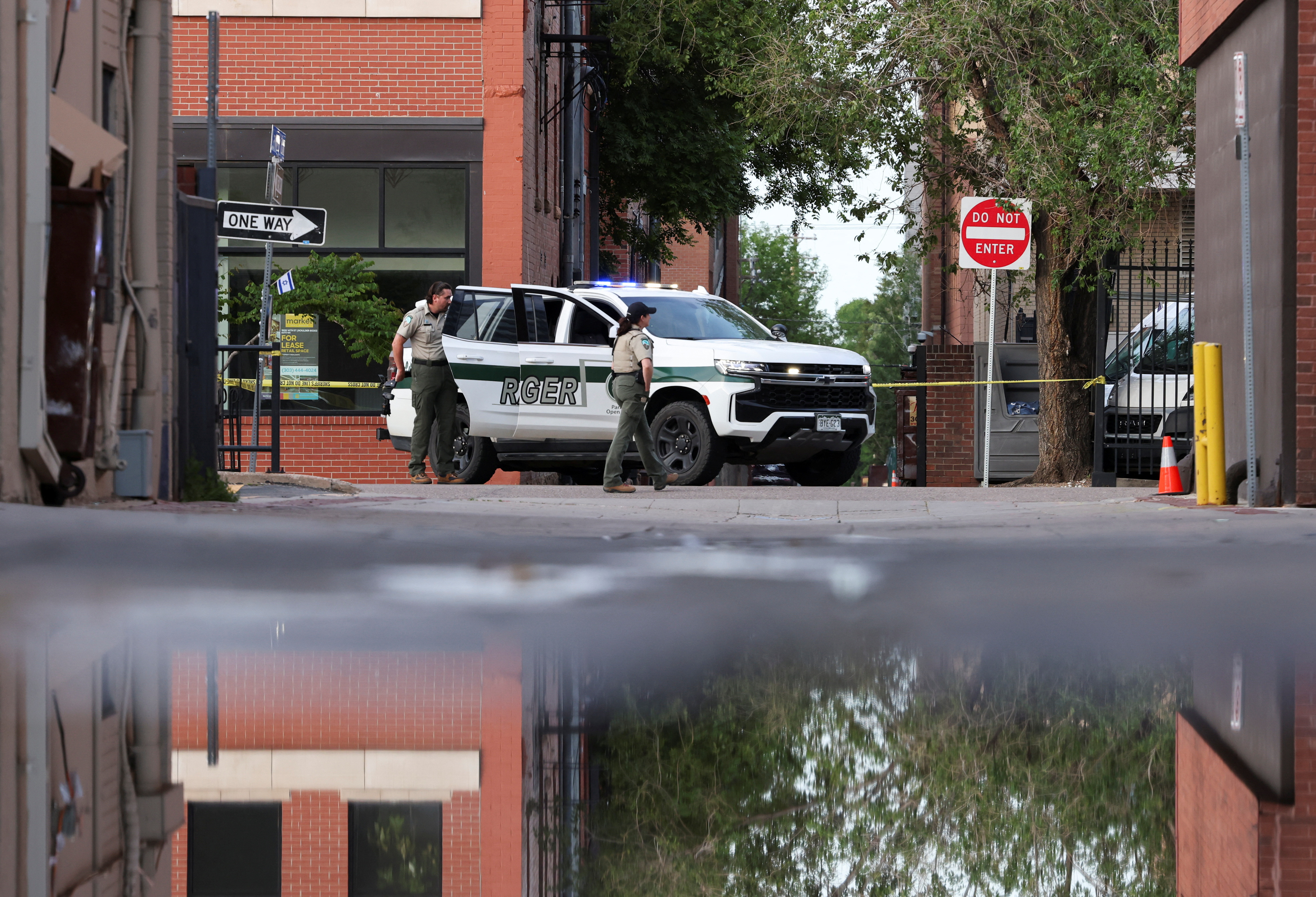 Scene of an attack that injured multiple people in Boulder, Colorado