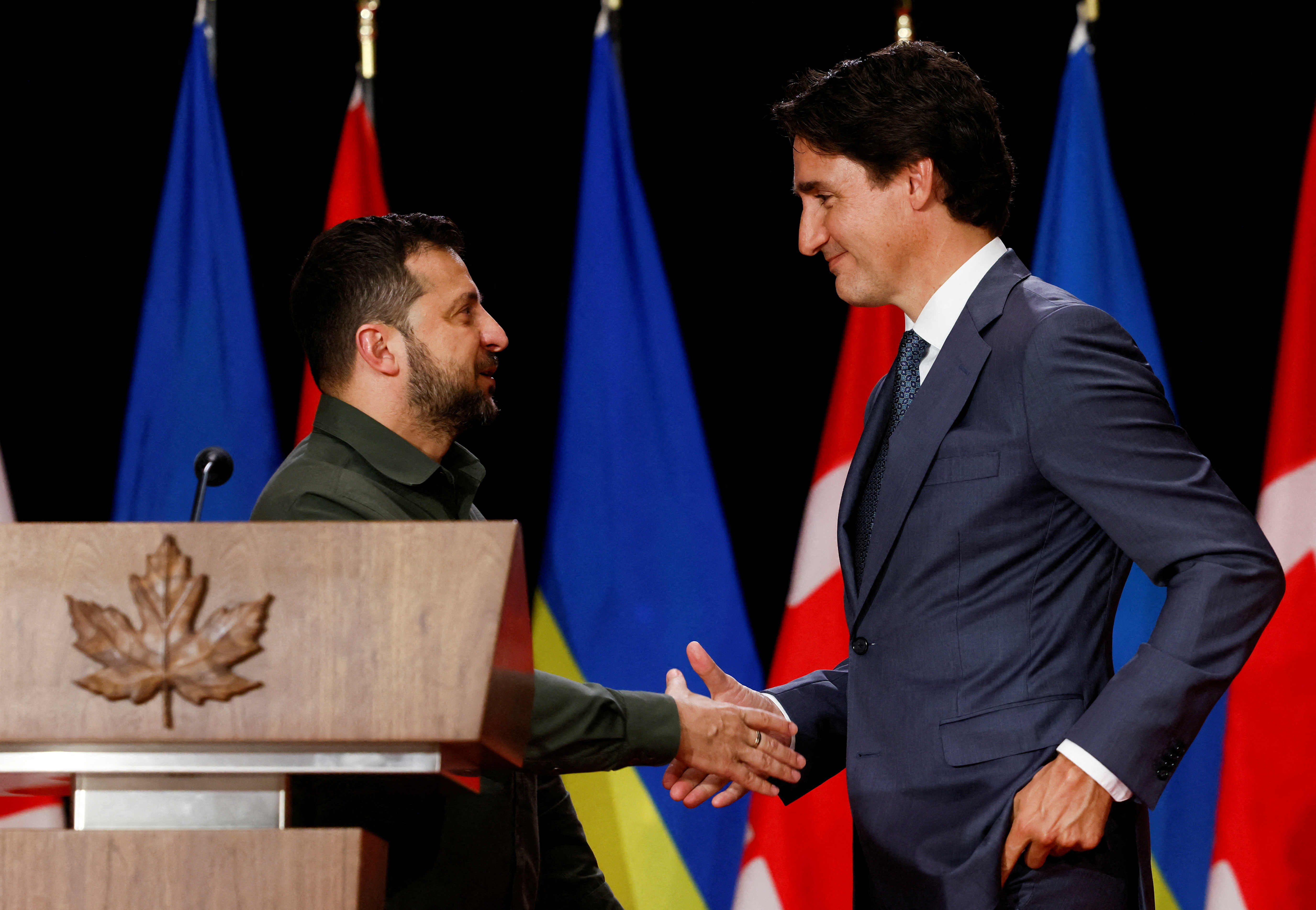 FILE PHOTO: Ukraine's President Volodymyr Zelenskiy visits Ottawa