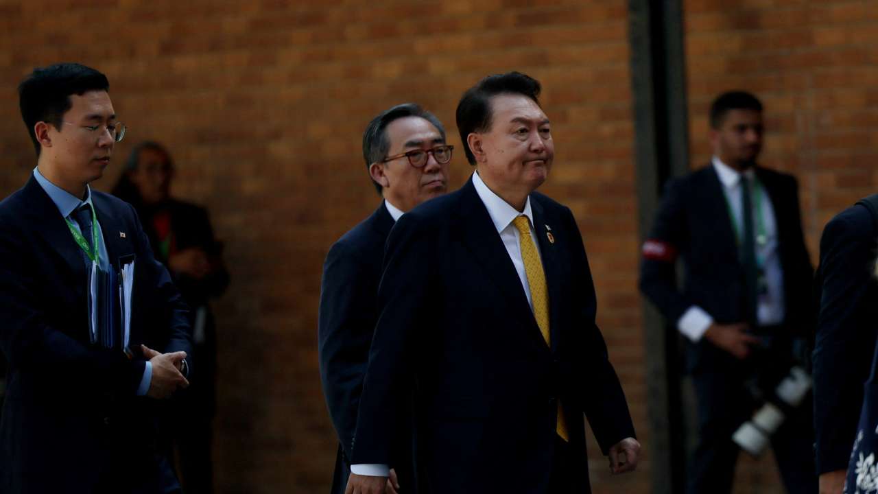 Scenes from the G20 summit at the Museum of Modern Art in Rio de Janeiro, Brazil