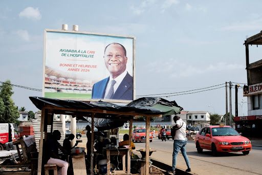 President Alassane Dramane Ouattara wishes a successful AFCON and a Happy New Year. Abidjan, 2024.
