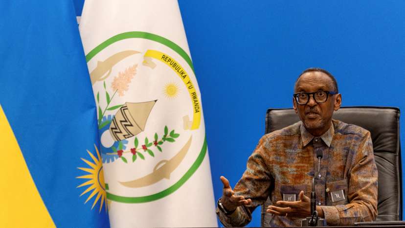 FILE PHOTO: Rwanda's President Paul Kagame in Kigali